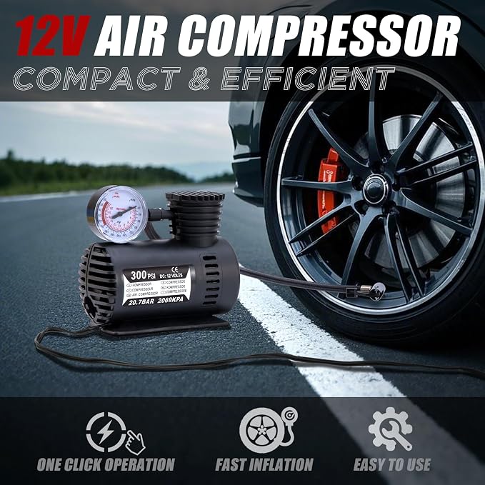 Emergency Roadside Kit with Tire Inflator & Cables - Image 4