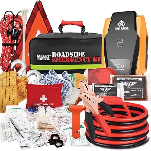 Portable Roadside Emergency Kit with Safety Tools