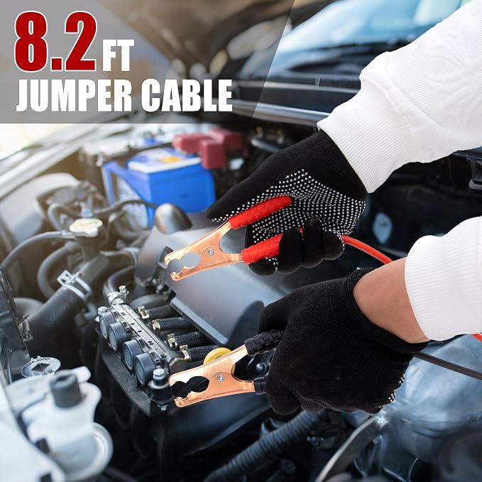 Car Emergency Kit with Tow Strap & Hammer, Black - Image 3
