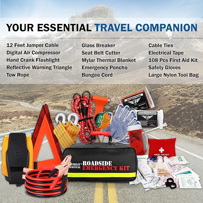 Portable Roadside Emergency Kit with Safety Tools - Image 3