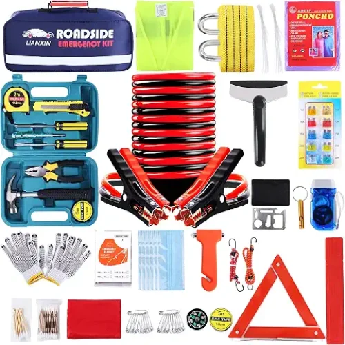 Emergency Roadside Kit with Jumper Cables